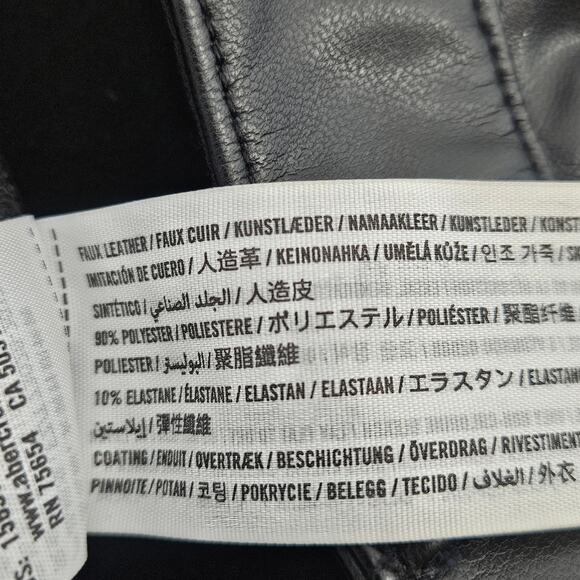 Abercrombie & Fitch Criss-Cross Waist Vegan Leather 90s Straight Leg 26/2 - Picture 7 of 9